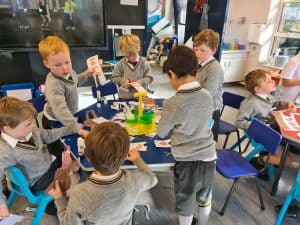Children engaging in a fun educational activity at Inchmarlo.