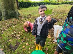 Children exploring nature at Inchmarlo woodland, outdoor learning, family activities, Scottish estate.