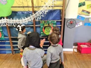 Children engaging in classroom activities at Inchmarlo preschool.