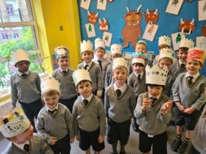 Children enjoying classroom activities at Inchmarlo early years.