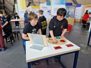 Children enjoying interactive learning activities at Inchmarlo.