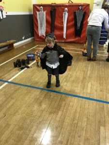 Child enjoying activities at Inchmarlo in Dundee, Scotland.