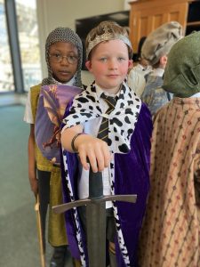 Children dressed as royal characters at Inchmarlo event for kids.