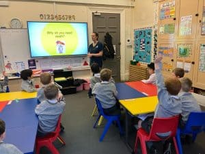 Interactive classroom session for young learners.