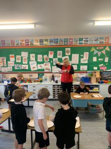 Children learning in classroom.