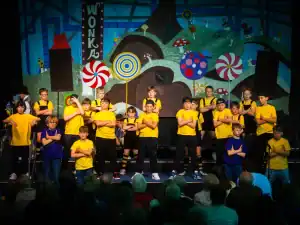 Children's theater performance at Inchmarlo community event.
