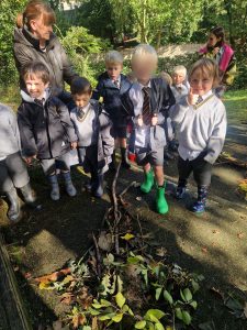 Children planting trees at Inchmarlo Estate.