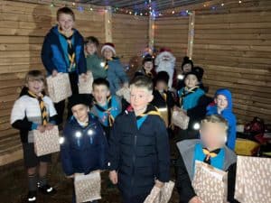 Group of children enjoying festive celebrations at Inchmarlo.