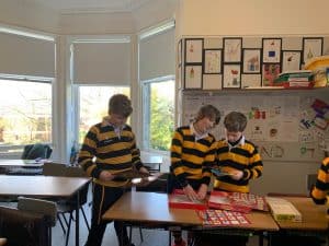 Students engaging in classroom activities at Inchmarlo School.