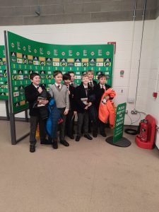 Group of students at Inchmarlo educational visit, exploring landscape and learning activities.