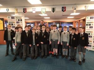 Students at Inchmarlo school visit, engaging educational trip in a warm learning environment.