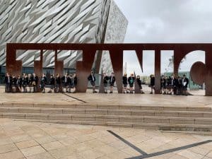 Modern architecture at Inchmarlo event venue in Aberdeenshire.